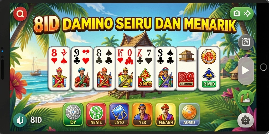 Screenshot gameplay seru dari aplikasi 8ID Domino.