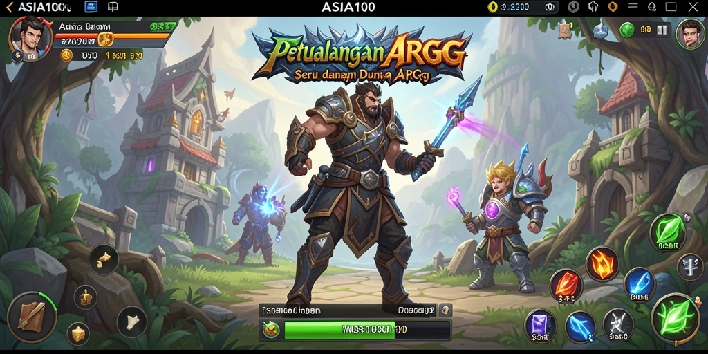 Tampilan gameplay ASIA100 yang mendebarkan dalam dunia ARPG.
