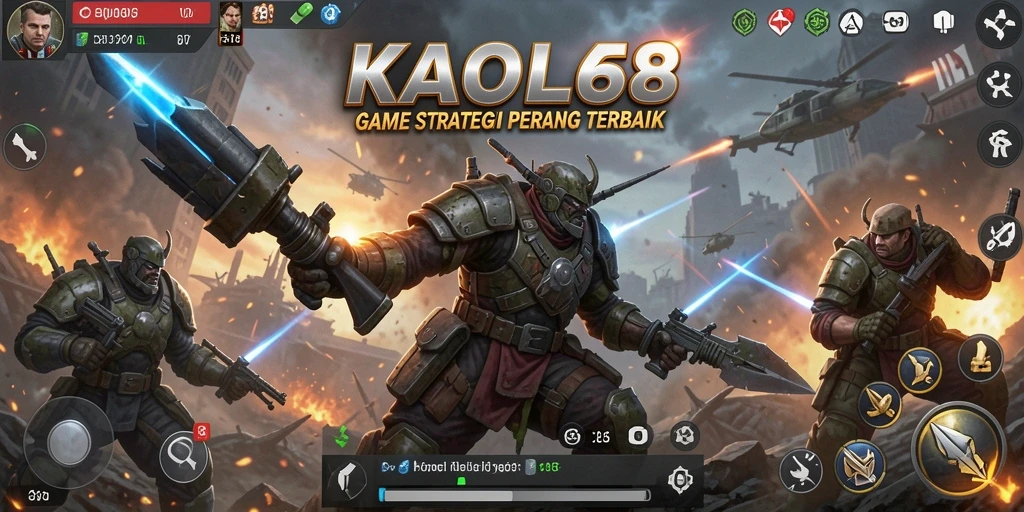 Tangkapan layar gameplay KAOL68 menampilkan pertempuran strategi yang mendebarkan.