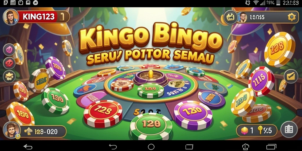 Tampilan gameplay KING123 yang memukau dan penuh aksi permainan Bingo.