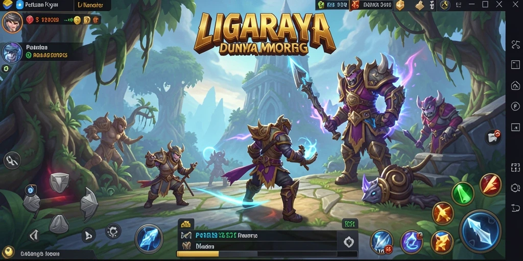 Gameplay mendebarkan dalam dunia fantasi LIGARAYA.