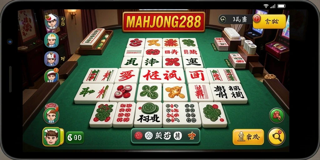 Screenshot gameplay MAHJONG288 yang menampilkan suasana Bingo yang seru.