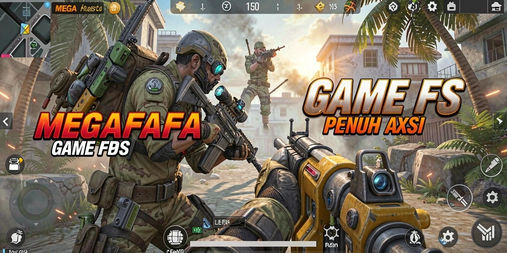 Tampilkan momen seru dari gameplay MEGAFAFA dengan aksi FPS menegangkan.