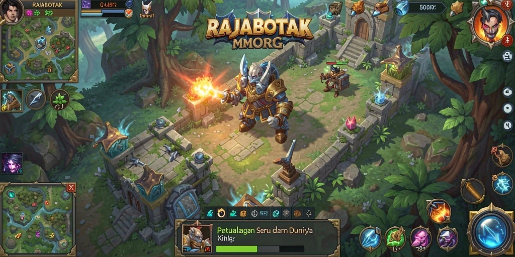 Tampilan gameplay menarik dari <strong>RAJABOTAK</strong> dengan aksi seru di dunia MMORPG.