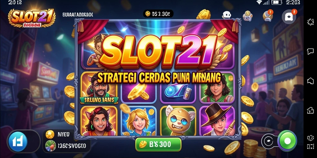 Tangkapan layar menunjukkan aksi strategis intens dalam SLOT21.