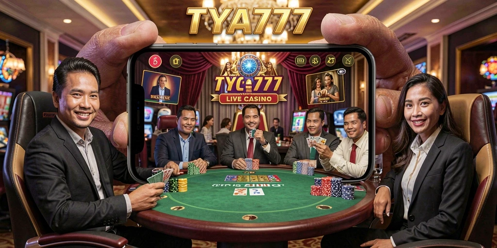 Tampilan gameplay Live Casino di TYA777 yang memukau dan interaktif.